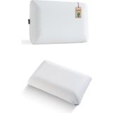 Relaxfit Boyun Destekli Visco Ortopedik Yastık, 58X38X13CM, Beyaz - 58 x 38 cm