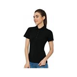 Relaxia Bayan Polo Yaka Tişört - M - Siyah