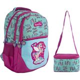 Relaxion 1350 Pembe Unicorn Beslenmeli Okul Sırt Çantası