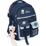 Relaxion 1450 Lacivert İthal Kore Tarzı Unisex İlkokul Çocuk Sırt Çantası