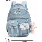 Relaxion 2174-1450 Ithal Kore Tarzı Unisex Çocuk Ilkokul Sırt Çantası - NKT02174-MAVI-TEKEBAT