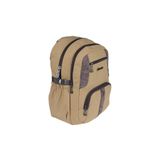 Relaxion Camel Kanvas Su Geçirmez Okul Sırt Çantası, 45x30x20 cm
