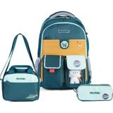 Relaxion Relaxıon Premıum Hayvan Peluşlu 3lü Set Çanta+Beslenme+Kalemlik Çocuklar Için 1811 Koyuyeşil - KOYUYEŞİL