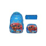 Relaxion Relaxion Yeni Sezon Mavi Spiderman Figürlü İlkokul Sırt Çantası Beslenme Çantası Kalemlik Üçlü Takım