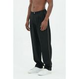 RELAXL Büyük Beden Yan Şeritli Erkek Siyah Baggy Pantolon S-12XL