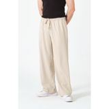 RELAXL Oversize Geniş Paça 4 Mevsim Erkek Bej Pantolon S-12XL