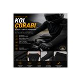 RelaxShop Motorcu Kol Çorabı UV Korumalı Nefes Alabilen Sürüş Kolluğu 1 Çift Siyah