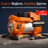 RELAXUS Araç Çakmak Girişli Dijital Hava Kompresörü Lastik Şişirme Pompası 12V Taşınabilir Oto Kokusu Hediye PRA-13603669-3752
