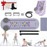 Relaxus Çok Fonksiyonlu Fitness Tahtası Direnç Bant Ev Core Karın Kol Sırt Güçlendirme Egzersiz Çorap Hediye - Renkli