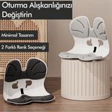 RELAXUS Ergonomik Ortopedik Bel Destekli Oturma Minderi Postür Düzeltici İş Ev Oto Sırt Koltuk Yastığı PRA-13603670-125039