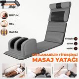 Relaxus RLX20 Katlanabilir Elektrikli Tam Vücut Isıtmalı Masaj Yatağı Boyun Masaj Cihazı Ayak - Çok Renkli