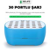 Relıfe Rl-304m 160w Yüksek Güç 30 Port Akıllı Endüstriyel Şarj İstasyonu Telefon/tablet