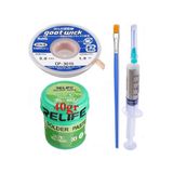 Relıfe Rl-402/ Krem Lehim Paste 183 C 40g Flux Lehim Toplama Ve Cp 1515 Lehim Emme Teli Elektronikçi Yardımcı Seti01
