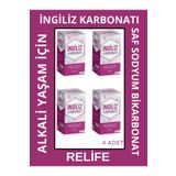 Relife Saf Ingiliz Karbonatı 125 gr Sodyum Bikarbonat Alkali Yaşam - 4 Adet