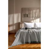 Rell Home Çift Kişilik Yatak Örtüsü | Pike | Çok Amaçlı Örtü | 220 x 240 cm | Pamuklu Dokuma | Premium Quality - Gri