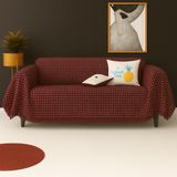 Rell Home Pamuklu Dokulu Ekru Koltuk Şalı 170X220 cm – Saçaklı Tv Battaniyesi & Dekoratif Koltuk Örtüsü - 170 x 300 cm - Bordo