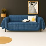 Rell Home Pamuklu Dokulu Ekru Koltuk Şalı 170X220 cm – Saçaklı Tv Battaniyesi & Dekoratif Koltuk Örtüsü - 170 x 300 cm - Lacivert