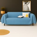 Rell Home Pamuklu Dokulu Ekru Koltuk Şalı 170X220 cm – Saçaklı Tv Battaniyesi & Dekoratif Koltuk Örtüsü - 170 x 350 cm - Bebek Mavisi