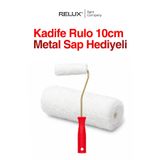 Relux Paint Kadife Rulo 10cm Metal Saplı - Pürüzsüz Boyama - Ultra Kaliteli Rulo