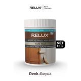 Relux Paint Su Bazlı Pürüzsüz Ahşap & Panel Kapı Boyası – Kokusuz, Sararma Dirençli, Yarı Mat, Hızlı Kuruyan 1KG
