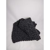 Relya Unisex Siyah Kırçıllı Puffy El Örgü Yumuşacık Kışlık Sepet Model Çok Amaçlı Bebek Battaniyesi 100 cm