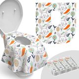 Relyo Tek Kullanımlık Klozet Kapağı Kılıfı, 20'li Paket, Su Geçirmez, Çocuklar ve Yetişkin