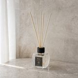 Rem Home Bebek Pudrası 100 ml Bambu Çubuklu Oda Kokusu – Elmas Model Cam Şişe - 4'li Set