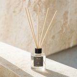 Rem Home Bebek Pudrası 100 ml Bambu Çubuklu Oda Kokusu – Silindir Oval Yuvarlak Cam Şişe - 2'li Set