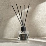 Rem Home Bebek Pudrası 100 ml Fiber Çubuklu Oda Kokusu – Silindir Oval Yuvarlak Cam Şişe - 2'li Set
