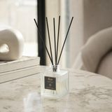Rem Home Bebek Pudrası 200 ml Fiber Çubuklu Oda Kokusu – Buzlu Kare Cam Şişe - 4'li Set