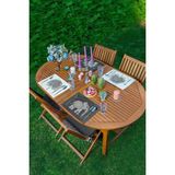 Rem Home Remhome 4'lü Karakalem Etnik Fil Motifli Tropik Yaprak Motifli Sunumluk - Sunum Altlığı Amerikan Servis Set - 35 x 45 - Renkli