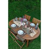 Rem Home Remhome Bohemian Özel Tasarım 1 Adet Runner & 4 Adet Koyu Kahverengi Renkli Amerikan Servis - 35 x 45