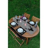Rem Home Remhome Kazayağı Zemin Geyik Tasarımlı Dekoratif 1 Adet Runner & 4 Adet Renkli Amerikan Servis - 35 x 45