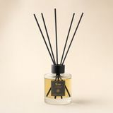 Rem Home Sandal Vanilya 100 ml Fiber Çubuklu Oda Kokusu – Silindir Oval Yuvarlak Cam Şişe