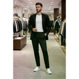 REMA STİL rm0058 İtalyan Kesim Takım Elbise Krem Spor İpli - Slım Fıt