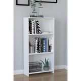 Remaks 3 Raflı Beyaz Kitaplık - Minimalist Tasarım, Dayanıklı Suntalam, 108x56x20 cm, Ev ve Ofis İçin İdeal