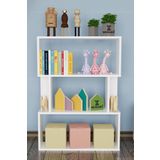 Remaks 4 Raflı Çocuk Odası Kitaplık Beyaz
