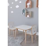 Remaks Bambi Yaz Sil Yüzey Çocuk Masa Sandalye Takımı 1 Aktivite Oyun Masası 2 Sandalye - Beyaz