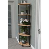 Remaks FLORA 5 RAFLI MOBLEN ÇİÇEKLİK SAKSILIK BALKON BAHÇE DEKOR RAF STAND-ATLANTİK ÇAM