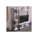 Remaks Jattebo 160 Cm Tv Ünitesi Seti Yaşam Ünitesi Seti Metal Gövde Beyaz