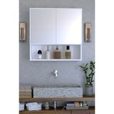 Remaks Life Aynalı Banyo Dolabı 70 cm Genişlikte Beyaz Suntadan Üretim Şık ve Fonksiyonel