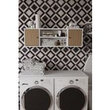 Remaks Loya 120 cm Banyo Dolabı Üst Modülü Beyaz- Arno