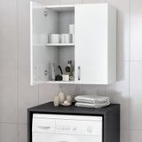 Remaks Makina Üstü Dolap, Banyo Dolabı, Çamaşır Dolabı, Havlu Dolabı - Beyaz