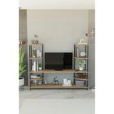 Remaks Neoline 150 cm Tv Ünitesi | Çok Raflı Modern Tv Sehpası | - Meşe
