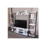 Remaks Onebo 200 Cm Tv Ünitesi Seti Yaşam Ünitesi Seti Metal Gövde Beyaz