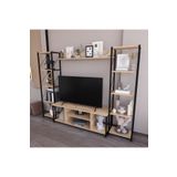 Remaks Onebo 200 Cm Tv Ünitesi Seti Yaşam Ünitesi Seti Metal Meşe