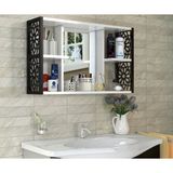 Remaks Terek Remaks Aynalı Banyo Dolabı Siyah