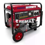 Remaş Rm 7500 E Otomatik Monofaze 8 Kva Benzinli Jeneratör