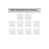 Rembox 10 Adet Güçlü Yapışkanlı Askı Tırnaklı Askı Ultra Güçlü Sticker Askı