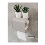 Rembox Yapışkanlı Banyo Tuvalet Kağıtlığı WC Peçetelik Kağıtlık Tutucu Tuvalet Kağıt Organizeri